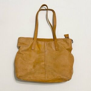 Able Alem Utility Bag Cognac Tan Brown Leather